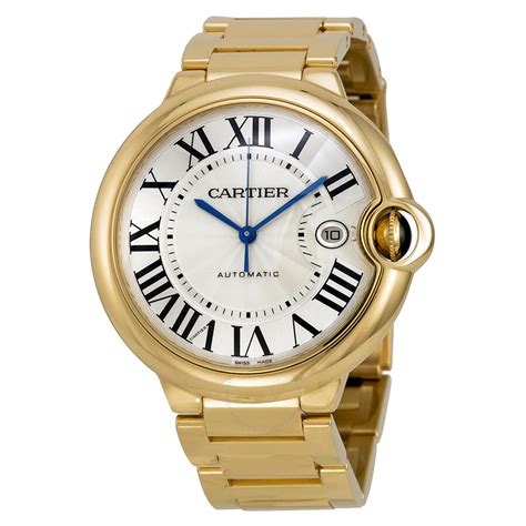 cartier yellow gold watch|cartier 18k gold watch price.